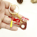 Zinc Alloy Sports Baseball Sneaker Glove Keychain For Couple Gift view 3