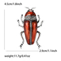 Alloy Enamel Rhinestone Beetle Brooch Pin For Cute Insect Styling view 6
