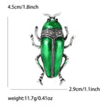 Alloy Enamel Rhinestone Beetle Brooch Pin For Cute Insect Styling view 5