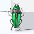 Alloy Enamel Rhinestone Beetle Brooch Pin For Cute Insect Styling view 4
