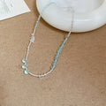 Korean Light Luxury Double Layer Alloy Teardrop Pendant Collarbone Necklace For Women view 4