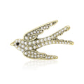 Alloy Pearl Swallow Brooch Pin For Versatile Apparel Decoration view 1