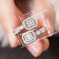 Adjustable Open Geometric Ring For Women Light Luxury Wedding Gift Fashion Finger Jewelry view 4
