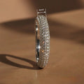 European American Full Rhinestone Sparkling Ring For Women, Luxury Engagement Wedding Jewelry Accessory view 4