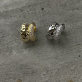 Metallic Wrinkled Double Layer Alloy Ear Cuff Clip-on Earrings Geometric Fashion Style view 3