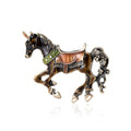 Alloy Enamel Cartoon Unicorn Brooch Pin For Creative Apparel Accessories view 2