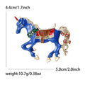 Alloy Enamel Cartoon Unicorn Brooch Pin For Creative Apparel Accessories view 5
