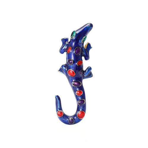 Alloy Enamel Crocodile Brooch Pin For Coats Suits And Apparel