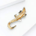 Alloy Enamel Crocodile Brooch Pin For Coats Suits And Apparel view 4