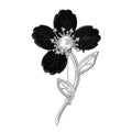 Alloy Resin Flower Brooch With Rhinestones For Shawl And Lapel view 3