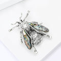 Metal Alloy Abalone Shell Bee Brooch For Vintage Women's Apparel view 4