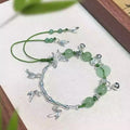 2026 New Chinese Style Zinc Alloy Butterfly Bamboo Joint Half Bangle Bracelet For Women view 1