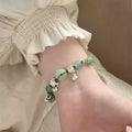 2026 New Chinese Style Zinc Alloy Butterfly Bamboo Joint Half Bangle Bracelet For Women view 3