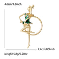 Alloy Enamel Rhythmic Gymnast Girl Brooch Pin For Suits view 5