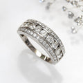 Minimalist Cool Style Women's Trend Ring With Micro Paved Zircon, Shiny Jewelry view 5
