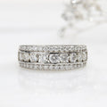 Minimalist Cool Style Women's Trend Ring With Micro Paved Zircon, Shiny Jewelry view 3