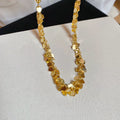Western Style Metal Sequin Heart Tassel Choker Necklace Trendy Chain Collarbone Jewelry view 4