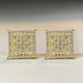 Women's Square Stud Earrings Elegant Minimal Chic Style Daily Wear Refined Ear Jewelry view 5