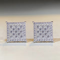 Women's Square Stud Earrings Elegant Minimal Chic Style Daily Wear Refined Ear Jewelry view 3