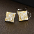 Minimalist Geometric Design Stud Earrings For Women, Elegant Business Daily Wear Jewelry view 4