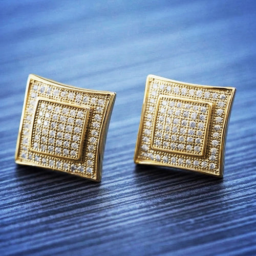 Minimalist Geometric Design Stud Earrings For Women, Elegant Business Daily Wear Jewelry
