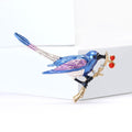 Alloy Magpie Bird On Branch Brooch Pin For Suits And Coats view 4