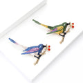 Alloy Magpie Bird On Branch Brooch Pin For Suits And Coats view 3