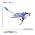 Alloy Magpie Bird On Branch Brooch Pin For Suits And Coats view 6