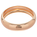 European American Smooth Metal Geometric Round Bangle Minimalist Fashion Bracelet For Women view 5