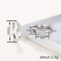 New Women's Elegant Huggie Earrings With Micro Pave Cubic Zirconia, Refined Ear Jewelry view 4