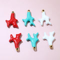 15x10mm White Zinc Alloy Charm Pendant for DIY Necklace Bracelet Jewelry Making view 3