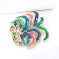 Alloy Enamel Rhinestone Venetian Mask Brooch Pin For Women Apparel view 3