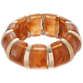 Acrylic Marbled Spliced Geometric Round Bangle, European American Fashion Statement Jewelry view 5