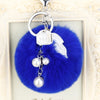 Royal-Blue Leaf-Pom