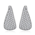 Sparkling Triangle Geometric Water Drop Ear Cuffs For Women, Chic Asian Style Statement Jewelry Earrings view 3