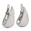 Sparkling Triangle Geometric Water Drop Ear Cuffs For Women, Chic Asian Style Statement Jewelry Earrings view 2