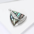 Alloy Natural Abalone Shell Sailboat Brooch For Women Fashion Wear view 4