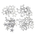 Antique Silver Alloy Small Star Pendant Charm For DIY Necklace Bracelet Jewelry Making view 5