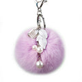 Jelly Gourd Plush Pom Pom Keychains With Braided Wrist Straps view 5