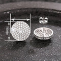 Summer Full Rhinestone Stud Earrings For Women, Chic Daily Wear Niche Fashion Jewelry view 4