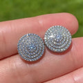 Summer Full Rhinestone Stud Earrings For Women, Chic Daily Wear Niche Fashion Jewelry view 2