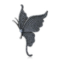 Alloy Pearl Side Flying Butterfly Brooch Pin For Shawls view 3