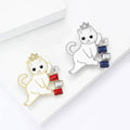 Alloy Rhinestone Cat Brooch Pin For Cute Womens Apparel Accessories view 4