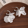 Elegant Summer Acrylic Petal Tassel C-Shaped Hoop Drop Earrings For Women Fresh Sweet Forest Style Earrings view 4