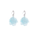 Elegant Summer Acrylic Petal Tassel C-Shaped Hoop Drop Earrings For Women Fresh Sweet Forest Style Earrings view 5