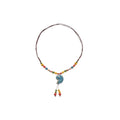 Vacation Style Double Layer Wax Cord Beaded Ceramic Heart Conch Geometric Necklace view 5