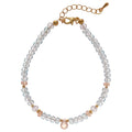 Artificial Crystal Geometric Round Beaded Waterdrop Fresh Minimalist Niche Bangle view 5