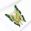 Alloy Enamel Butterfly Fairy Brooch With Rhinestones For Sweaters view 3