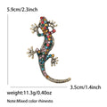 Alloy Gecko Brooch Pin For Simple Fashion Clothing Decoration view 5