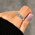 Creative Movable Bead Ring For Women, Trendy Niche Designer Adjustable Finger Jewelry Accessory view 3